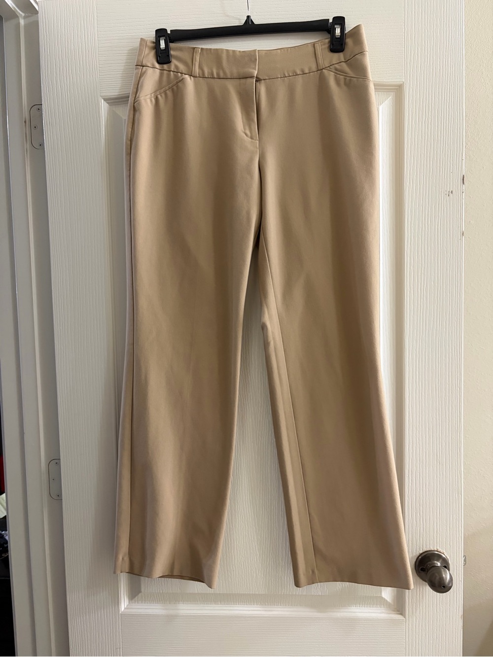 Khaki Wide Leg Career Pants Business Casual Trousers